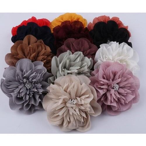 4Pcs Flowers Applique Dress Decoration Patches for Clothing Flower Patch Fabric Patches for Dress Hair Bag Clothes Fabric