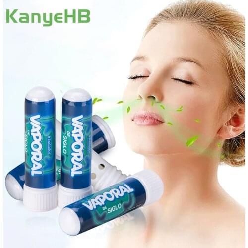 5-20pcs Rhinitis Mint Cream Nasal Essential Oil Original Herbal Rhinitis Refresh Nose Cold Cool Ointment Nasal Inhaler Stick