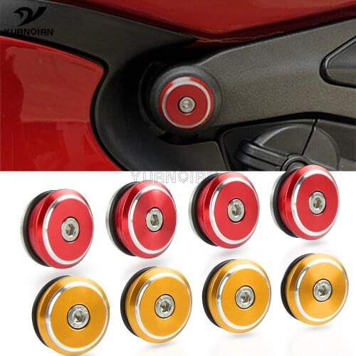 For Ducati SUPERBIKE Panigale 899 959 1199 1199S 1299 1299S 1299R V4 Motorcycle CNC Aluminum Frame Hole Caps Cover Fairing Guard
