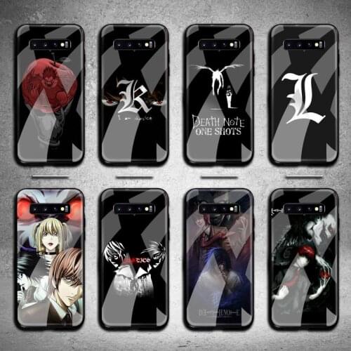 HOTCASHOP Anime Manga Death Note Ryuk Phone Case Tempered Glass For Samsung S20 Plus S7 S8 S9 S10 Plus Note 8 9 10 Plus