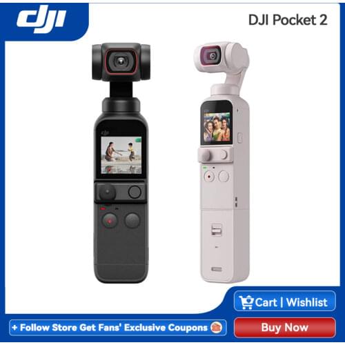DJI Pocket 2 OSMO Pocket2 Handheld Tripod 3-Axis Gimbal Stabilized Camera ActiveTrack 3.0 AI Editor Ultralight Gimbl Stabilizer