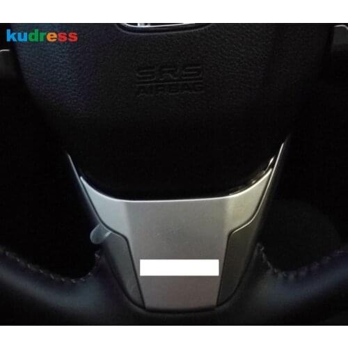 For Honda CRV CR-V 2017 2018 2019 Carbon Fiber Car Interior Steering Wheel Panel Cover Trim Decoration Frame Sticker Accessories