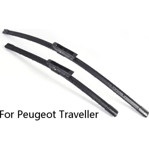 Car Windshield Wiper Blades For Peugeot Traveller from 2016 2017 2018 Car Windscreen wiper Rubber