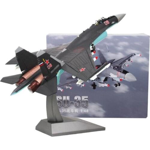 1/48 scale Soviet Union Air Force Navy Army Su 35 fighter aircraft Russia airplane model adult children toy f display collection