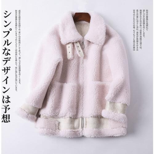Fashion Lamb Wool Autumn Winter Coat Women Jacket Fleece Shaggy Warm Zipper Long Sleeve Lambswool Jackets Overcoat X363