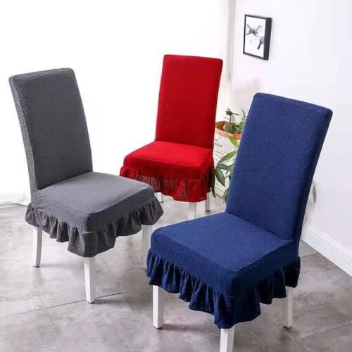 Fashion Dining Chair Covers Jacquard Chair Covers Stretch Slipcover Seat Protector Removable Washable For Parsons Chair