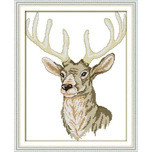 Joy Sunday Animal Series DIY Needlework 11CT14CT Animal Print Pattern Cross Stitch Kit Home Decoration Gift Embroidery Kit