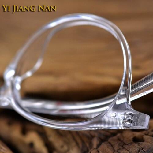 Transparent Retro Acetate Optical Glasses Frame Round Men Eyewear Spectacle Clear Occhiali Da Vista Uomo Eyeglasses Frame Women