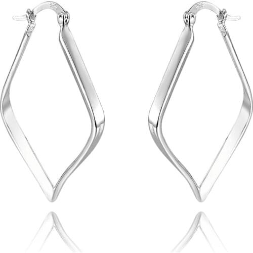 Wholesale Silver Plated Fashion Jewelry Earrings For Women Geometric Parallelogram Earrings gifts