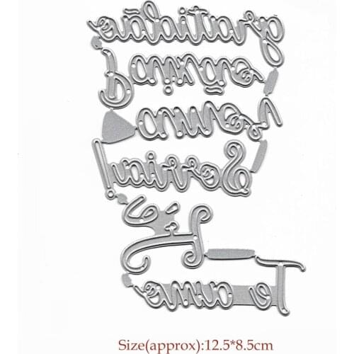 Letter Die Cuts Words Decoration Craft Cutting Dies For Card Making Scrapbook DIY Handcraft Crafts Embossing Stencil Dies New