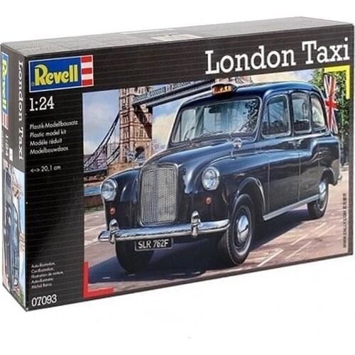Revell Plastic Assembled Car Model 1/24 Scale London Taxi, UK Old-fashioned Taxi Classic Car Adult Collection DIY KIT 07093