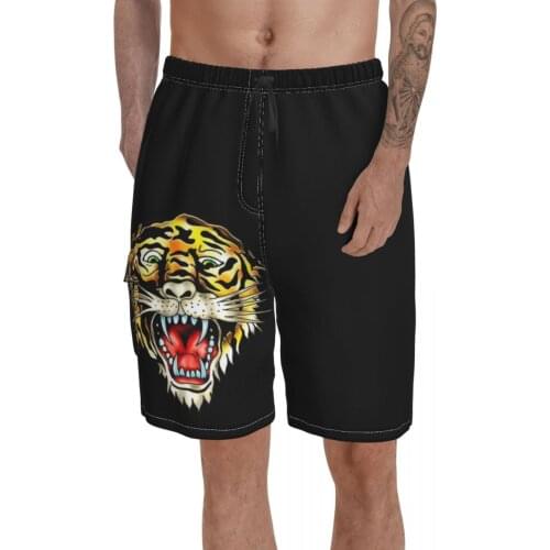 Beach Breathable Quick Dry Geeky Vintage basketball Ed Hardies Y2k Cyber Hawaii Pants