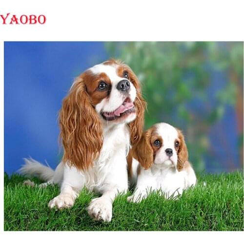 Full square/round Cavalier King Charles Spaniel 5d diy Diamond Painting cross stitch,mosaic diamond Embroidery puzzle picture