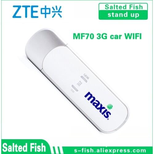 Unlocked zte mf70 3g dongle wifi android car wifi 3g router sim card slot dongle for car pk huawei E8231