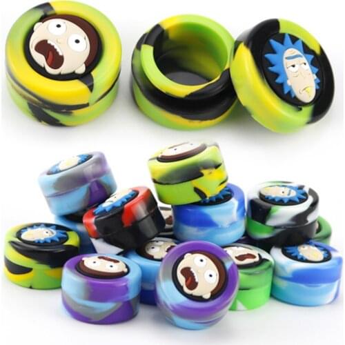 5pcs Silicone Jar Container 5ml Size Storage Box for Oil Wax Jars Dab Kitchen Case Smoking Smoke Herb Tobacco Accessories
