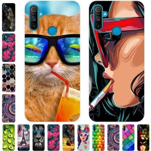 For Realme C3 Case Silicone Cover Soft TPU Phone Case For OPPO Realme C3 Coque Shell Realme C3 3 cameras Back Funda RealmeC3