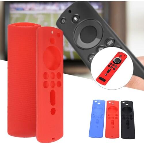 Silicone Remote Shockproof Remote Control Case Cover 4K Fire TV Stick 4K/3rd Gen Remote Control Silicone Protective Case Cover
