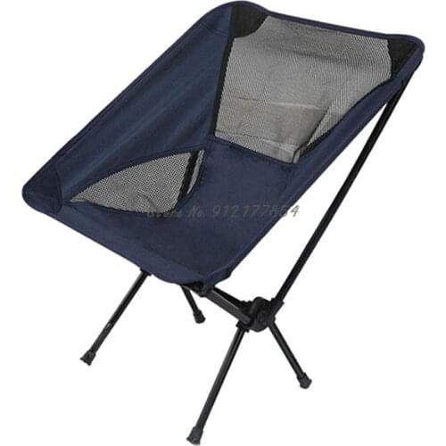 Aluminum Tube Outdoor Folding Chair Portable Reclining Chair Beach Camping Sketching Fishing Moon Chair Folding Stool Small Chai