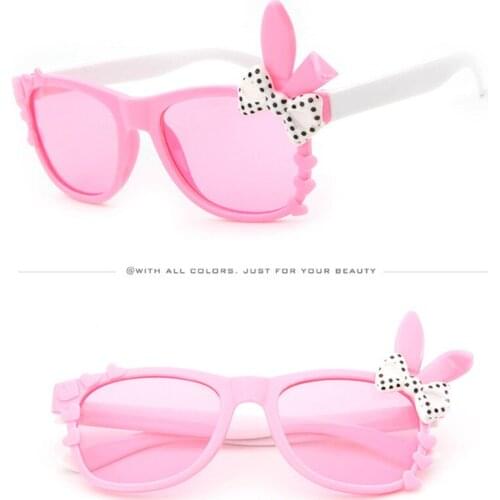 ASOUZ new fashion men and women childrens sunglasses classic brand design children glasses rabbit ears bow UV400 sunglasses