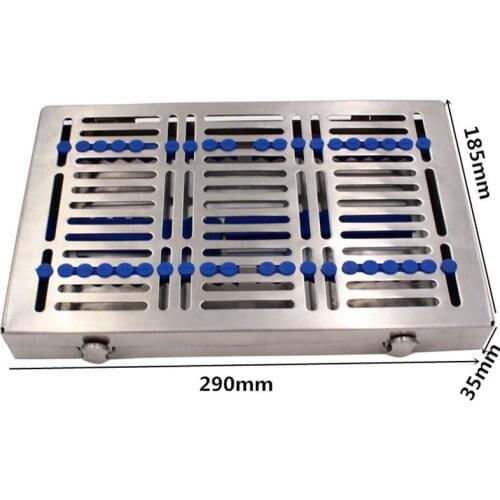 Dental Sterilization Rack Surgical Autoclavable Sterilization Box Dental Cassette File Burs Disinfection Tray Dentist Tools