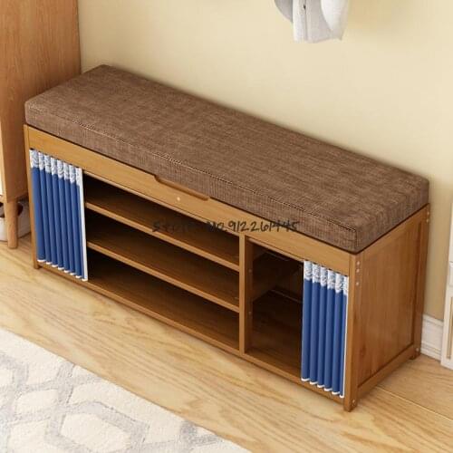 Shoe stool changing shoe stool entering the door can sit in shoe cabinet household storage stool multifunctional shoe rack simpl