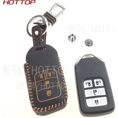 Intelligent PU Key Cover Car Key Fob Cover Key case wallet exclusive for Honda Odyssey 2015 2016 car styling