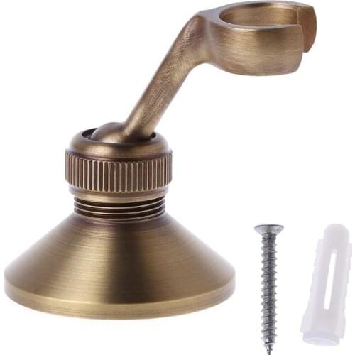 Rotatable Adjustable Antique Brass Wall Mounted Bathroom Hand Held Shower Sprayer Bracket Holder Fitting Accessories