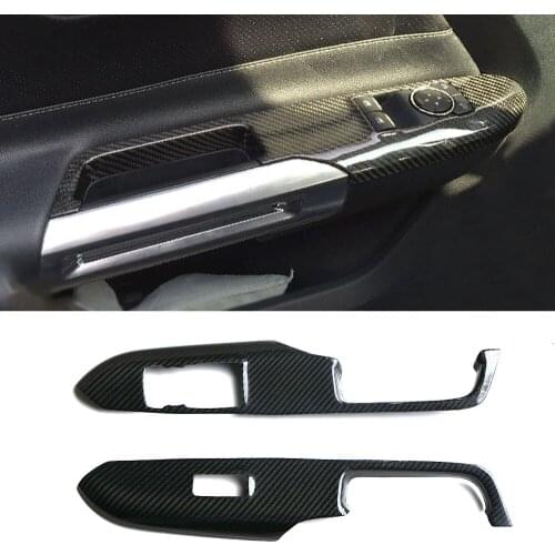 Real Carbon Fiber Car Dashboard Meter Bar Cover Central Control Air Conditioning Cover For Ford Mustang 2015-2017 Interior trim