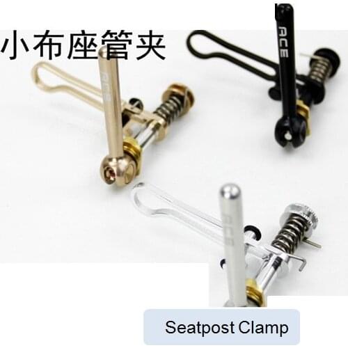 Bicycle Seat Post Clamp Folding Hook Ti + Aluminum Alloy For Brompton Folding Bike Seatpost Clamp Bike Part