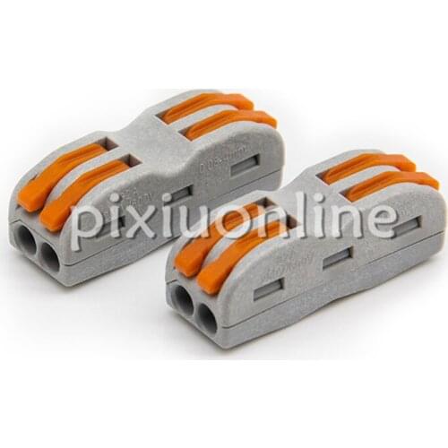 2pcs/bag DS718 All-powerful Wire Connect Terminal 2input 2output Fast Connector Free Russia Shipping