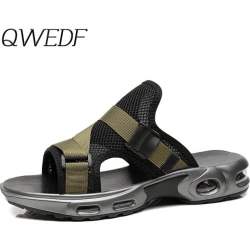 2019 New Sandals Single Slip Slippers Mens Outdoor Beach Tide Fashion Non-slip Men and Women Sandals Outdoor Shoes N1-99