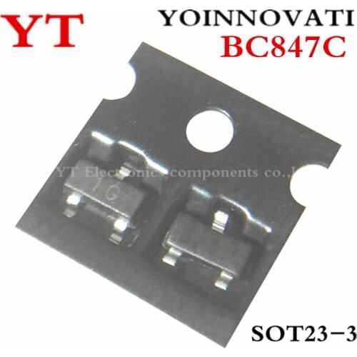 3000pcs/lot BC847C BC847 SOT-23 0.1A 45V IC Best quality