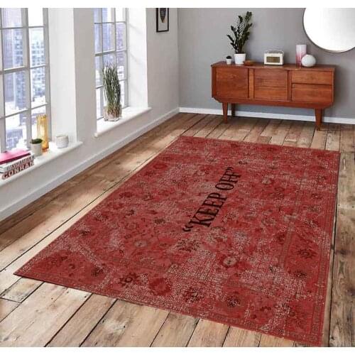 KEEP OFF 7 Classic Patterned Carpet , Fan Carpet Non Slip Floor Carpet,Teens Carpet,Area Rug