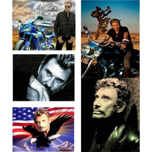 Diamond Painting Singer Johnny Hallyday Embroidery Sale Full Square/Round Drill Cross Stitch Mosaic Handmade Art Home Decoration