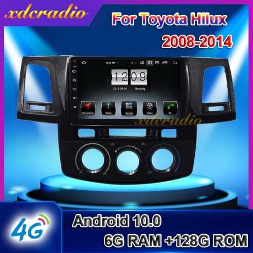 Xdcradio Android 10.0 For Toyota Fortuner Hilux 9'' Car Radio Auto GPS Navigation Car Dvd Multimedia Player Stereo 4G 2008-2014