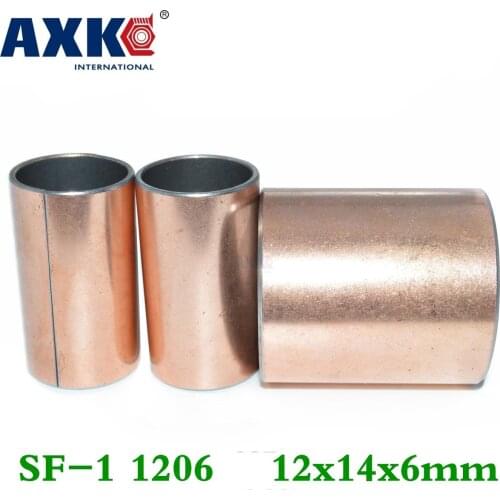 Axk 50pcs Sf-1 1206 12x14x6 Mm Self Lubricating Composite Bearing Bushing Sleeve Free Shipping Sf1