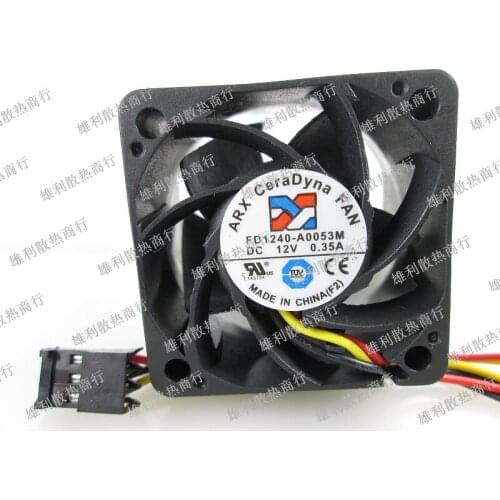 Free Shipping Wholesale Original FD1240-A0053M 4CM 4028 40*40*28 mm fan 12V 0.35A 3 wire 3-Pin fan