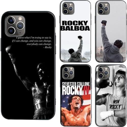 Rocky Balboa Movie Quote Motivation Boxing TPU Case For iPhone XR X XS Max 11 12 Pro Max mini 6S 7 8 Plus SE 2020 Cover Coque