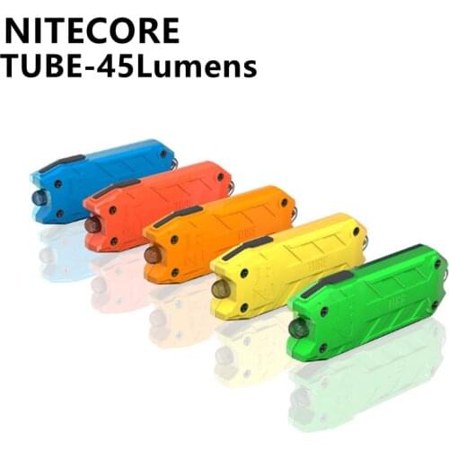 NITECORE TUBE U-Pole Lamp Keychain Light Available In Multiple Colors Lightweight and Compact Built-in battery Emergency light