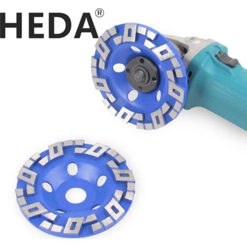 HEDA 125mm 5 Inch Diamond Grinding Wheel polish Disc Carving Cup Bowl Shape Concrete Granite Stone Ceramic Power Tools