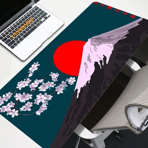 Sakura Mousepad Gamer Cute 900x400 kawaii Large Gaming Mouse Pad XL Lockingedge Laptop Notebook Desk Pad Mat Cherry Flower Table