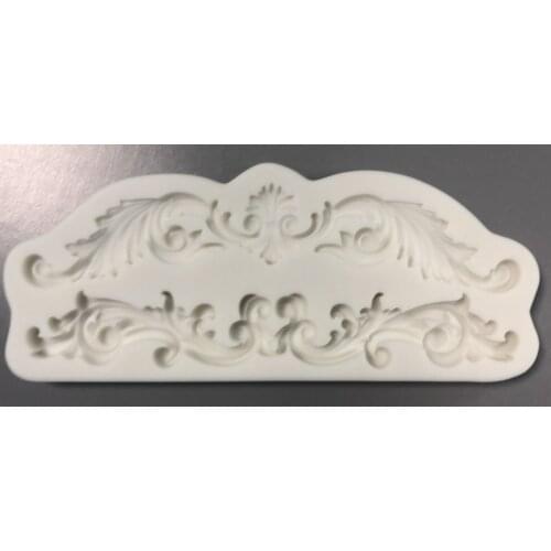 Cake Tools lace onlay wedding silicone mold Decorating Cupcake topper fondant tool mould