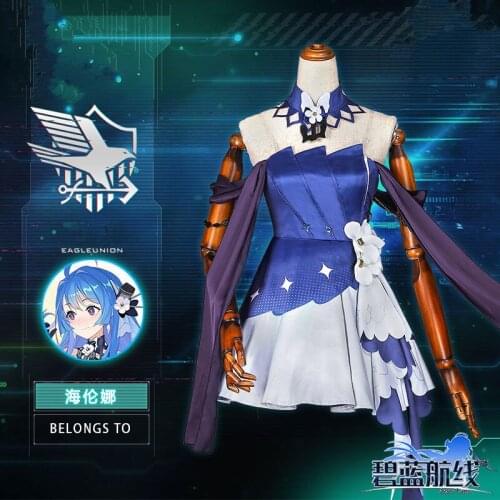 Game Azur Lane Helena Cosplay Costume Full Dress Evening Gown Halloween Carnival Costumes for Women Girls Fancy Party Dress