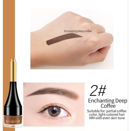 4 Color Eyebrow Cream Enhancers Long-lasting Waterproof Air-cushion Dye Eye Brows Gel Brown Tinted Liquid Eyebrows Makeup TSLM2