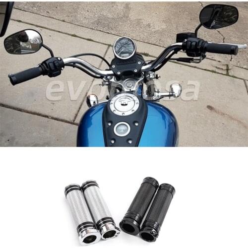 Motorcycle Black 1"25mm Hand Grips Aluminum For Harley Sportster 883 1200 XL VRSC Touring Dyna Softail Custom 96-UP Handle Bar