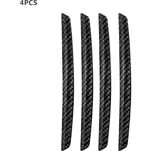 Car Door Side Bumper Sticker Car Door Edge Bumper Carbon Fiber Decorative Protective Film Decals Anti-Collision Bar Strip