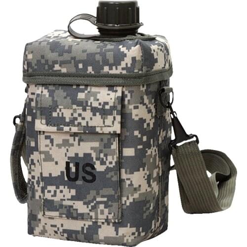 New 2L PVC Military Water Bottle Portable Practical Tools for Outdoor Sport Hunting Hiking Camping Travel Kettle Thermal Insulat