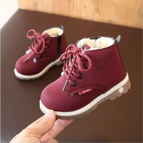 2021 New winter boys and girls snow boots fashion Martin boots baby thickened childrens Boots