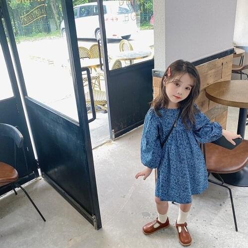 Gooporson Autumn Kids Clothes Flower Long Sleeve Princess Dress Birthday Costume Vestidos Little Girls Dresses Spring Outfits