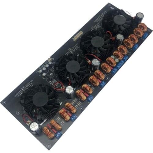 TPA3255 Digital Power Amplifier Board 300Wx8 High-Power Eight-Channel Class D Audio Power Amplifier Board with Fan